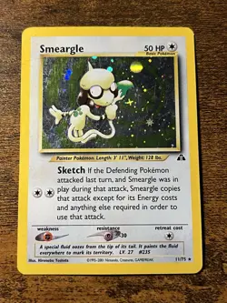 Smeargle 11/75 Pokemon Neo Discovery Holo Rare Card - Image 1