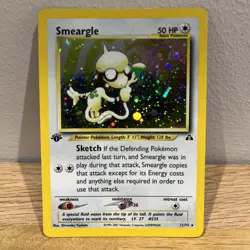 1st Edition Smeargle (11/75) Holo Rare Neo Discovery Set Pokemon TCG Card LP/NM! - Image 1