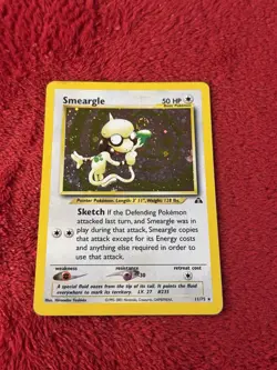 Smeargle 11/75 Neo Discovery Holo Wotc Pokemon Card Played - Image 1