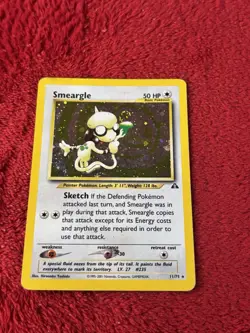Smeargle 11/75 Neo Discovery Holo Wotc Pokemon Card Played - Image 5