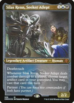 Silas Renn, Seeker Adept - Foil Etched Commander Legends NM MTG - Image 1