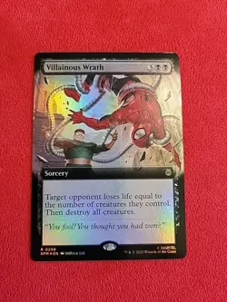 Villainous Wrath (Extended Art) Marvel's Spider-Man Foil SPM 259 - Image 1