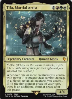 Tifa, Martial Artist - FOIL - M Commander: FINAL FANTASY 6 - MTG - Image 1