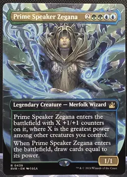 Prime Speaker Zegana #439 Ravnica Remastered Anime Borderless Regular Rare - Image 1