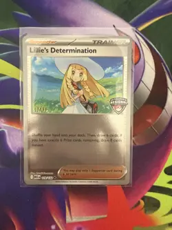Pokemon TCG Lillie's Determination 119/132 STAFF Stamped Mega Evolution Promo En - Image 1