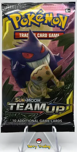 Pokemon TEAM UP 2019 Booster Pack | Rare GENGAR & MIMIKYU Art | FACTORY SEALED! - Image 1
