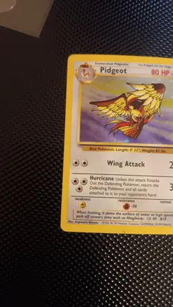 Pokemon TCG Pidgeot 8/64 Jungle Holo LP/LP- - Image 3
