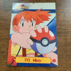 Pokemon Vintage Topps Misty TV3 Rare Black Label Non-Foil LP English - Image 1