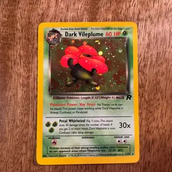 Dark Vileplume 13/82 Rare Team Rocket Holo 1st Edition Pokemon - Image 2