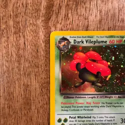 Dark Vileplume 13/82 Rare Team Rocket Holo 1st Edition Pokemon - Image 3