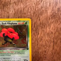 Dark Vileplume 13/82 Rare Team Rocket Holo 1st Edition Pokemon - Image 4