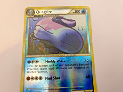 Pokemon Card - Reverse-Holo Quagsire 9/123 HeartGold & SoulSilver *HP* Rare - Image 4