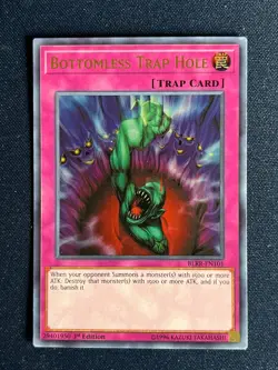Yugioh! 1x Bottomless Trap Hole BLRR-EN101 Ultra Rare 1st Edition M/NM! - Image 1