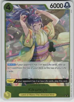 One Piece TCG Kikunojo R Wings of the Captain OP06-104 - Image 1