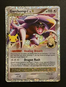 Pokemon Card TCG Garchomp C LV . X 145/147 Celebrations Holo Rare Near Mint - Image 1