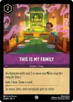 4x This Is My Family - 81/204 - Common NM-Mint Disney Lorcana: Archazia's Island - Image 1