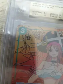 BGS 9.5 Nami OP02 036 SR Alt Art Paramount War English One Piece Card Game - Image 3
