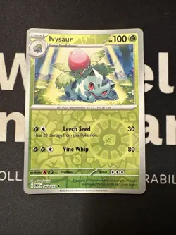 Pokemon - Ivysaur 002/165 - Scarlet & Violet 151 - Reverse Holo - Near Mint - Image 1
