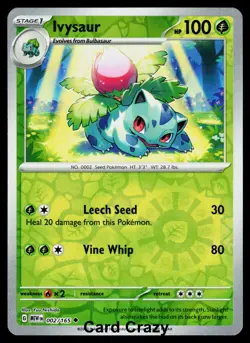 Ivysaur 002/165 Reverse Holo SV: Scarlet & Violet 151 Pokemon Card [Near Mint] - Image 1