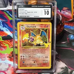Charizard 4/102 - CGC Gem Mint 10 - Celebrations - Pokemon TCG 2021 - Image 1