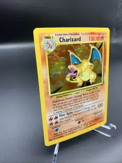 Pokemon TCG Charizard Base Set Holo Unlimited Rare Card LP+ - Image 2