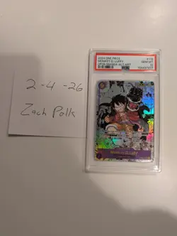 One Piece TCG Monkey .D. Luffy Manga Card OP09-119 PSA 10 - Image 1