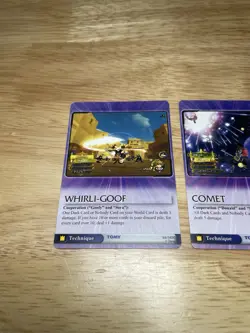 Lot Of (3) KINGDOM HEARTS TCG Disney Trading Cards Comet, Whirli-Goof Red Rocket - Image 2