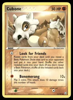 Pokemon Cards Cubone 51/109 Team Rocket Returns Common MP - Image 1