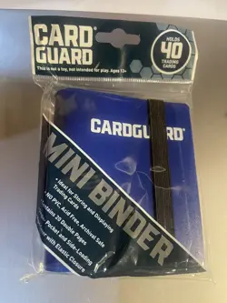 (1) Card Guard Mini Binder W/ Strap -Holds 40 Cards Small (4 Different Colors) - Image 1