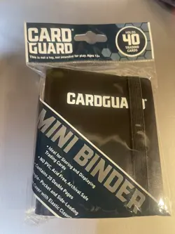 (1) Card Guard Mini Binder W/ Strap -Holds 40 Cards Small (4 Different Colors) - Image 3