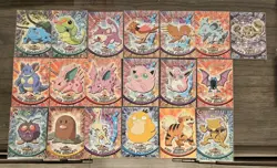 Vintage Tops Series Foil Pokemon Cards, Card Lot LP - Image 1