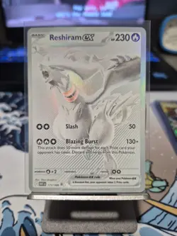 Pokemon TCG Reshiram EX White Flare Rare English Card 173/086 BWR Ungraded NM - Image 1