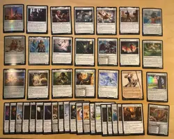 Magic The Gathering Lot Of 42 Battle For Baldur’s Gate WHITE Cards - Image 1