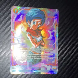 Dragon Ball Super Bulma SR+ Holo Battle Card FB02-130 2021 English - Image 1