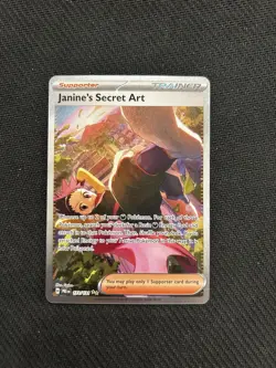 Pokemon Prismatic Evolutions TCG Janine’s Secret Art 173/131 SIR Card FRESH PULL - Image 1