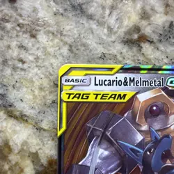 Pokemon Lucario and Melmetal GX SM Unbroken Bonds Card 120/214 Tag Team NM/LP - Image 4