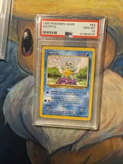 1999 POKEMON GAME #63 SQUIRTLE [PSA 10] GEM MT : BASE SET UNLIMITED - Image 2