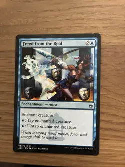 Magic the Gathering MTG - 1 x Freed from the Real - M25 - LP - Image 1