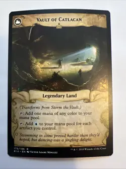 Storm The Vault/Vault of Catlacan, Rivals of Ixalan, NM, Magic the Gathering Mtg - Image 2