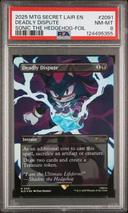 🦔 2025 MTG SECRET LAIR DROP SONIC ADVENTURE-FOIL DEADLY DISPUTE PSA 8 VIDEO🎬👀 - Image 3