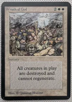 Alpha Wrath Of God - Rare - Magic The Gathering MtG - Image 1