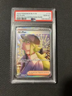 Pokemon TCG Black Bolt N's Plan 170/86 PSA 10 - Image 1