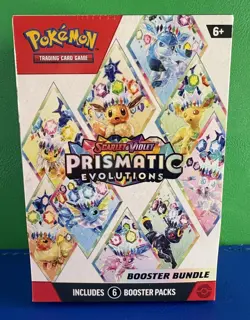 Pokemon TCG Prismatic Evolutions Booster Bundle - 6 Packs - SEALED - Image 1