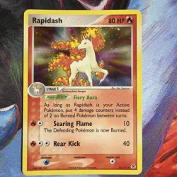 Pokemon TCG Rapidash Holo Rare Card 13/112 FireRed LeafGreen 2004 - Image 1