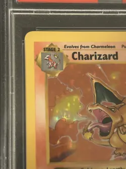 1999 POKEMON BASE SET SHADOWLESS #4 CHARIZARD-HOLO PSA 7 NEW CERT - Image 3