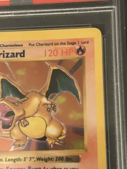 1999 POKEMON BASE SET SHADOWLESS #4 CHARIZARD-HOLO PSA 7 NEW CERT - Image 4