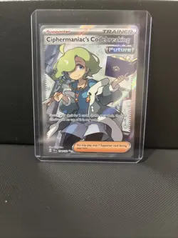 Pokemon TCG Ciphermaniac's Codebreaking Full Art Trainer 198/162 Temporal Forces - Image 1