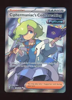 [NM] Full Art Ciphermaniac’s Codebreaking Temporal Forces 198/162 Pokemon TCG - Image 1