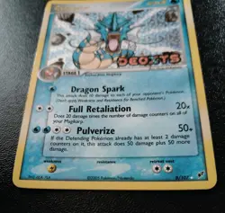 2005 Pokemon EX Deoxys Gyarados, Holo Reverse, Stamped, #8/107, NM. - Image 5