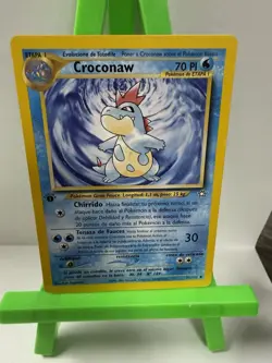 Pokemon Croconaw 31/111 Neo Genesis-1st Edition Spanish print (“Edicion 1”) -LP - Image 1